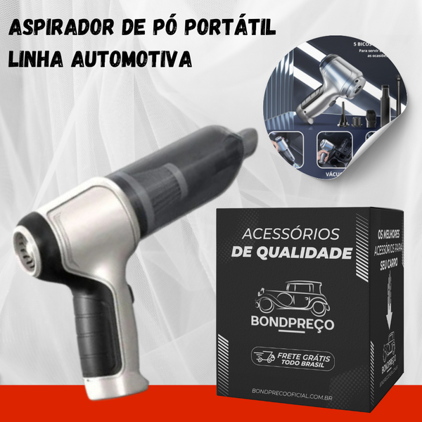 Aspirador Portátil MAXTURBO™ + 6 Acessórios Exclusivos [Brinde + Frete Grátis até 23:59]